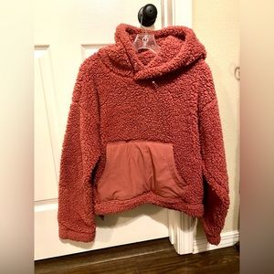 Zella faux sherpa hoodie